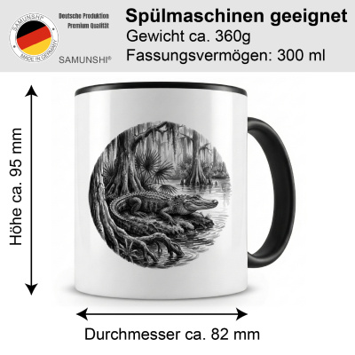 Tasse mit dem Motiv Alligator in der Wildnis - Ansicht 2