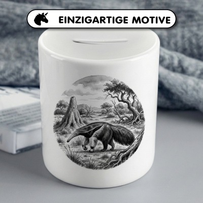 Spardose mit dem Motiv Ameisenb�r in der Wildnis - Ansicht 3