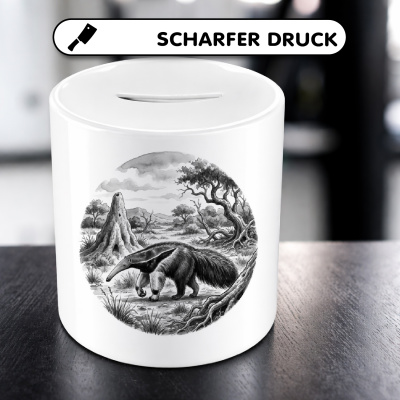 Spardose mit dem Motiv Ameisenb�r in der Wildnis - Ansicht 5