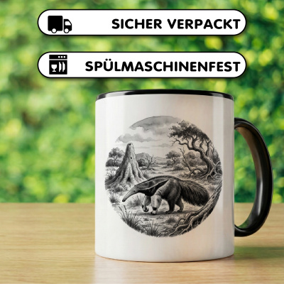 Tasse mit dem Motiv Ameisenb�r in der Wildnis - Ansicht 4