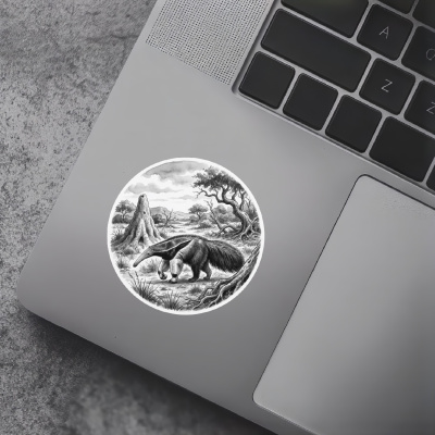 Ameisenb�r in der Wildnis Aufkleber Bunt - Ansicht 7