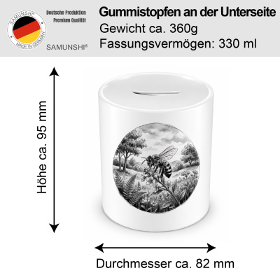 Spardose mit dem Motiv Biene in der Wildnis - Ansicht 2