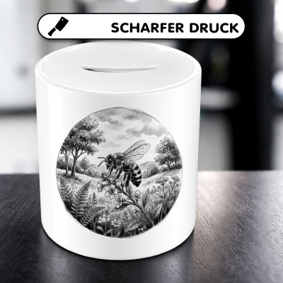 Spardose mit dem Motiv Biene in der Wildnis - Ansicht 5
