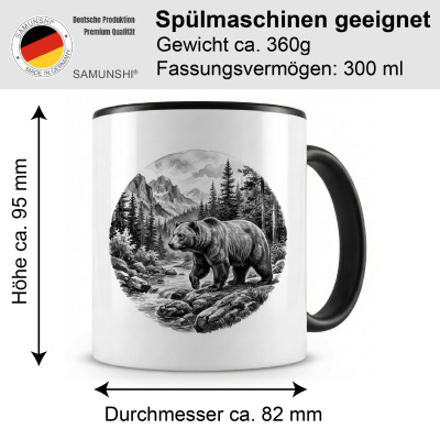 Tasse mit dem Motiv B�r in der Wildnis - Ansicht 2