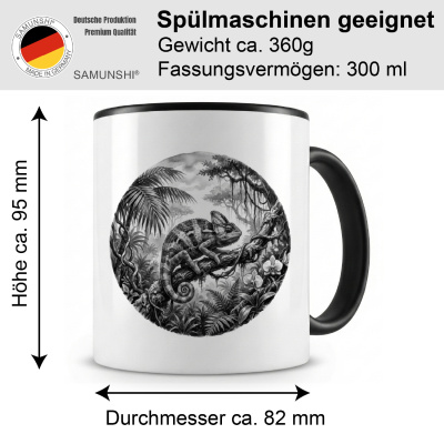 Tasse mit dem Motiv Cham�leons in der Wildnis - Ansicht 2