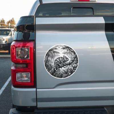 Cham�leons in der Wildnis Aufkleber Bunt - Ansicht 2