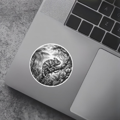 Cham�leons in der Wildnis Aufkleber Bunt - Ansicht 7