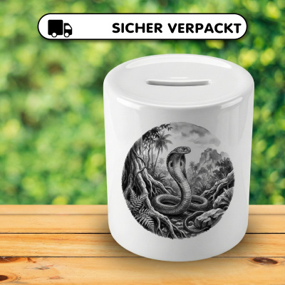Spardose mit dem Motiv Cobra Schlange in der Wildnis - Ansicht 4