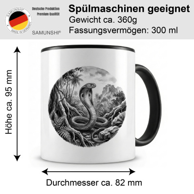 Tasse mit dem Motiv Cobra Schlange in der Wildnis - Ansicht 2