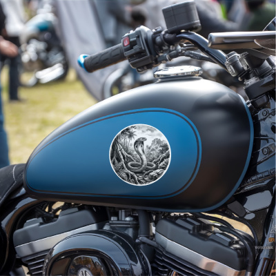 Cobra Schlange in der Wildnis Aufkleber Bunt - Ansicht 8