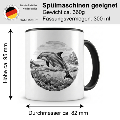 Tasse mit dem Motiv Delfin in der Wildnis - Ansicht 2