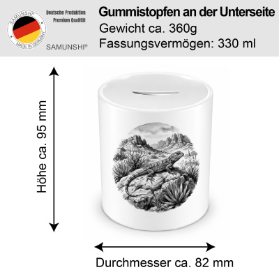 Spardose mit dem Motiv Eidechse in der Wildnis - Ansicht 2