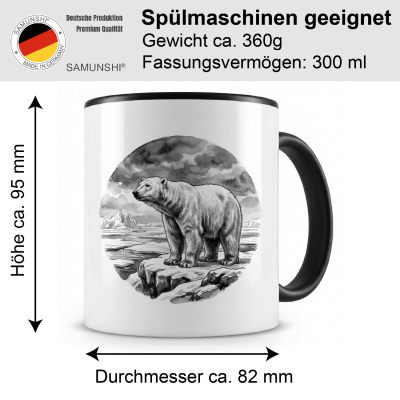 Tasse mit dem Motiv Eisb�r in der Wildnis - Ansicht 2