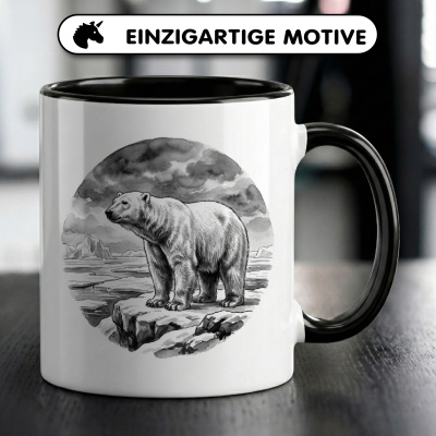 Tasse mit dem Motiv Eisb�r in der Wildnis - Ansicht 3