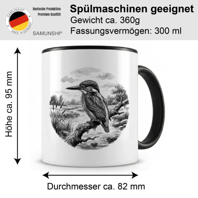 Tasse mit dem Motiv Eisvogel in der Wildnis - Ansicht 2