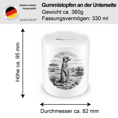 Spardose mit dem Motiv Erdm�nnchen in der Wildnis - Ansicht 2