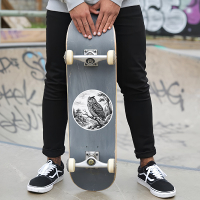 Eule in der Wildnis Aufkleber Bunt - Ansicht 6