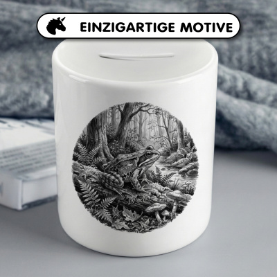 Spardose mit dem Motiv Frosch in der Wildnis - Ansicht 3