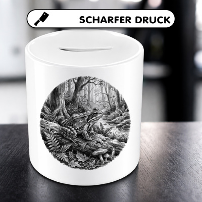 Spardose mit dem Motiv Frosch in der Wildnis - Ansicht 5