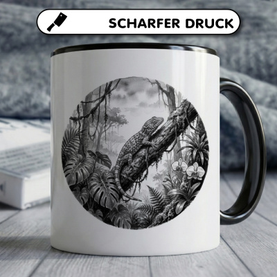 Tasse mit dem Motiv Gecko in der Wildnis - Ansicht 5