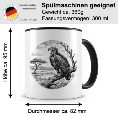 Tasse mit dem Motiv Geier in der Wildnis - Ansicht 2