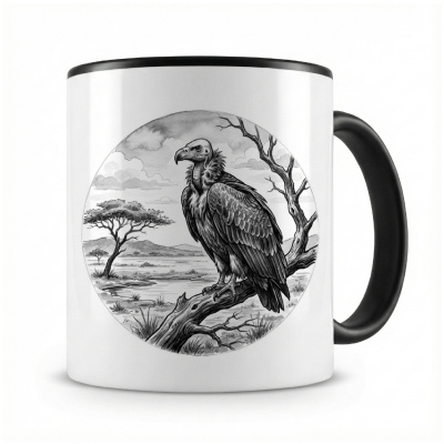 Tasse mit dem Motiv Geier in der Wildnis