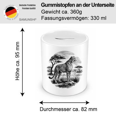 Spardose mit dem Motiv Gepard in der Wildnis - Ansicht 2