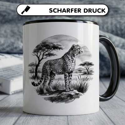 Tasse mit dem Motiv Gepard in der Wildnis - Ansicht 5