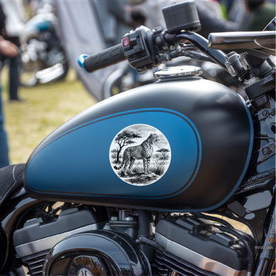 Gepard in der Wildnis Aufkleber Bunt - Ansicht 8