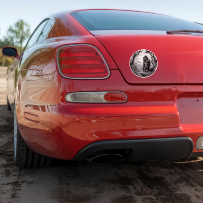 Gorilla in der Wildnis Aufkleber Bunt - Ansicht 4