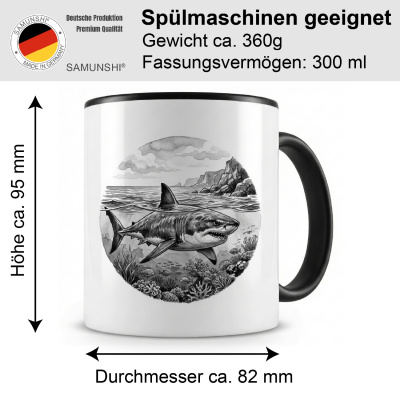 Tasse mit dem Motiv Hai in der Wildnis - Ansicht 2