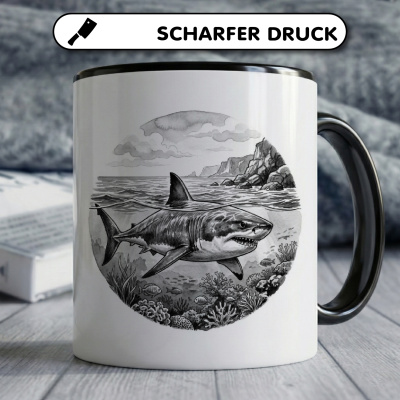 Tasse mit dem Motiv Hai in der Wildnis - Ansicht 5