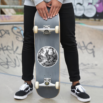 Hase in der Wildnis Aufkleber Bunt - Ansicht 6