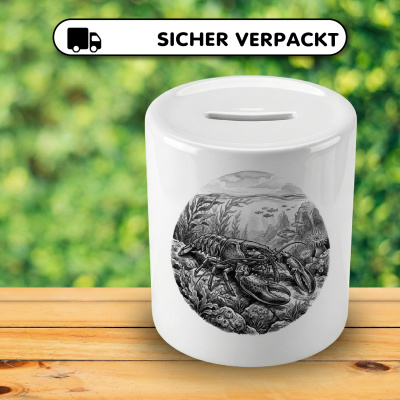 Spardose mit dem Motiv Hummer in der Wildnis - Ansicht 4