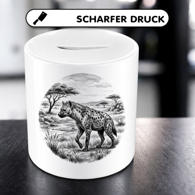 Spardose mit dem Motiv Hy�ne in der Wildnis - Ansicht 5