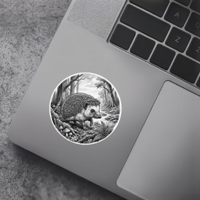 Igel in der Wildnis Aufkleber Bunt - Ansicht 7