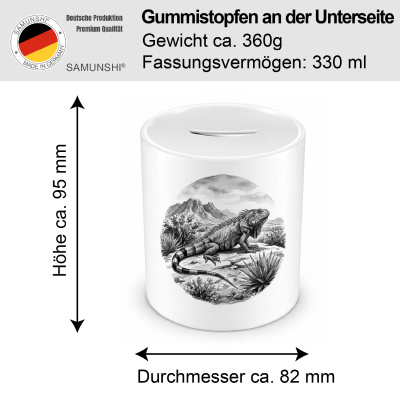Spardose mit dem Motiv Leguan in der Wildnis - Ansicht 2