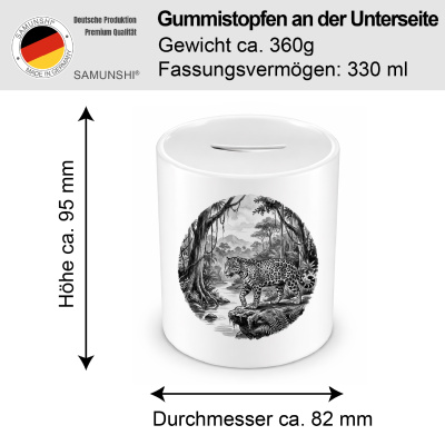Spardose mit dem Motiv Jaguar in der Wildnis - Ansicht 2