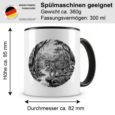 Tasse mit dem Motiv Jaguar in der Wildnis - Ansicht 2
