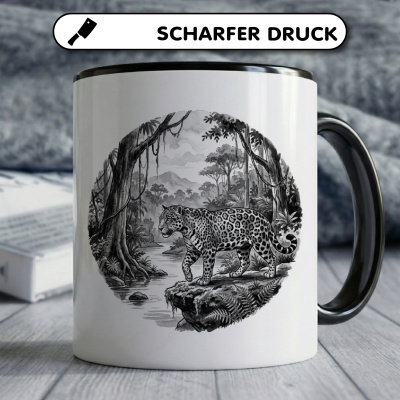 Tasse mit dem Motiv Jaguar in der Wildnis - Ansicht 5