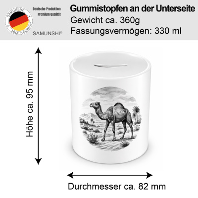 Spardose mit dem Motiv Kamel in der Wildnis - Ansicht 2
