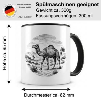 Tasse mit dem Motiv Kamel in der Wildnis - Ansicht 2