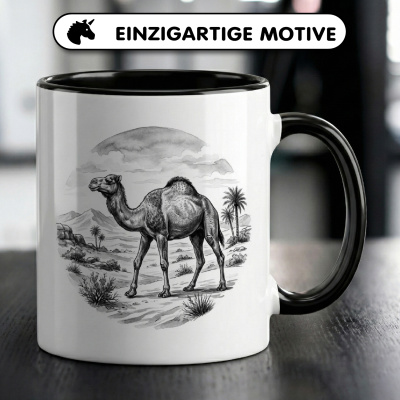 Tasse mit dem Motiv Kamel in der Wildnis - Ansicht 3