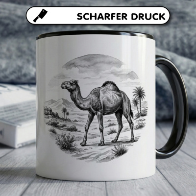 Tasse mit dem Motiv Kamel in der Wildnis - Ansicht 5