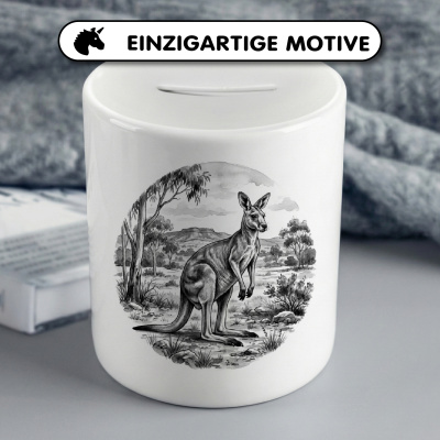 Spardose mit dem Motiv K�nguru in der Wildnis - Ansicht 3