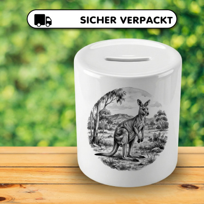 Spardose mit dem Motiv K�nguru in der Wildnis - Ansicht 4