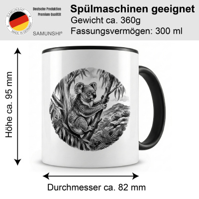 Tasse mit dem Motiv Koala in der Wildnis - Ansicht 2