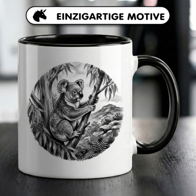 Tasse mit dem Motiv Koala in der Wildnis - Ansicht 3