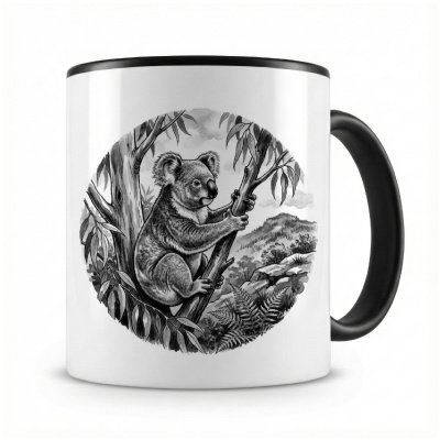 Tasse mit dem Motiv Koala in der Wildnis