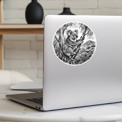 Koala in der Wildnis Aufkleber Bunt - Ansicht 5